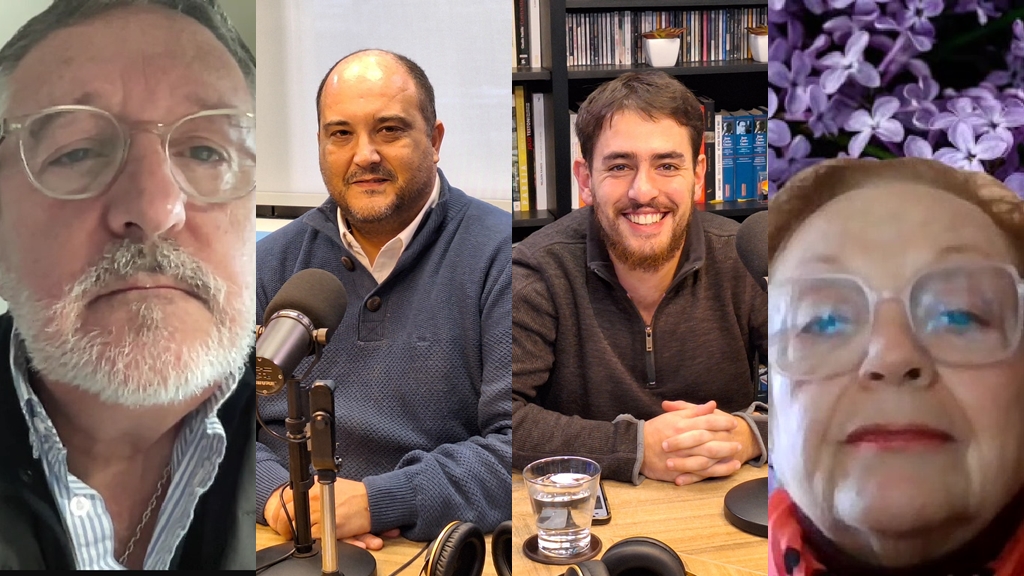 La Tertulia de los Miércoles con Leonardo Costa, Pablo Díaz, Juan Erosa y Teresa Herrera.