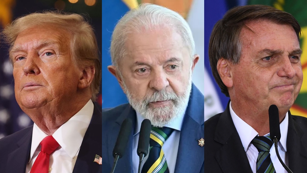 Donald Trump, Luiz Inácio Lula da Silva y Jair Bolsonaro. Foto: AFP