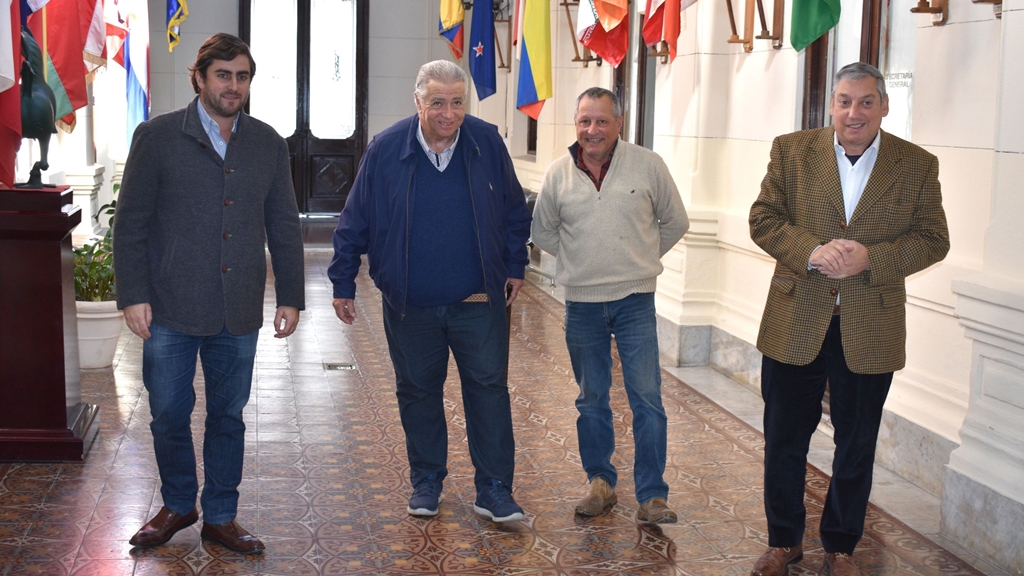 Carlos Enciso recibió al presidente del Instituto de Colonización. Foto: Intendencia de Florida