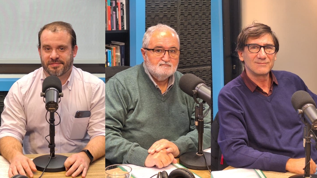 Matías Korch, Fernando Panizza y Horacio Pereira, integrantes de inversores damnificados por Conexión Ganadera