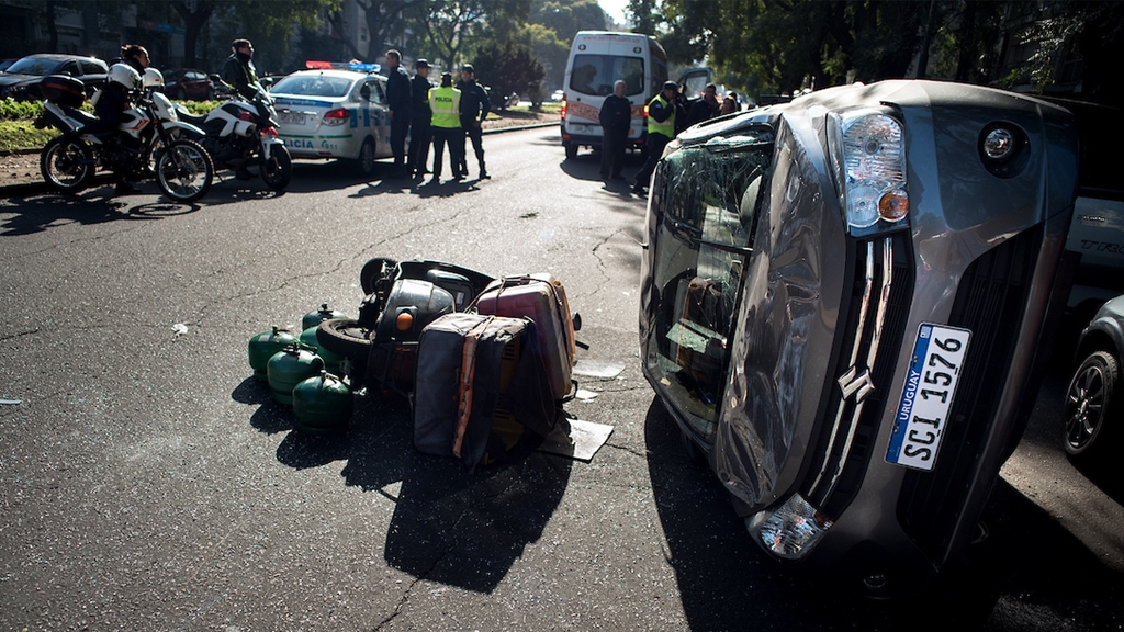Accidente de tránsito. Foto: Ricardo Antúnez / AdhocFOTOS
