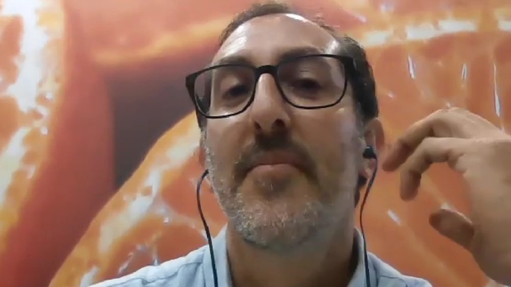 Ing. Agr. Fernando Rivas. Se desempeña como Investigador Principal en el Instituto Nacional de Investigaciones Agropecuarias (INIA). Se encuentra en la Fruit Attraction de Madrid.