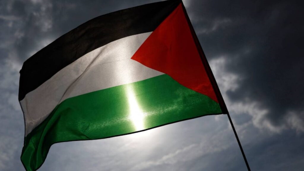 Bandera de Palestina. Foto: AFP