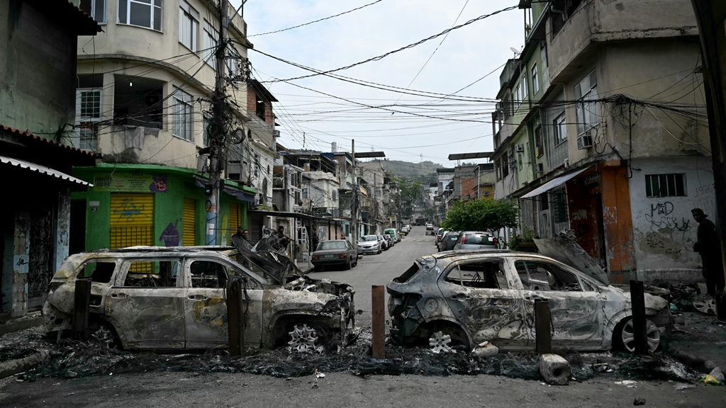 Operación policial más letal contra el narcotráfico en la historia de Río de Janeiro. Foto: AFP