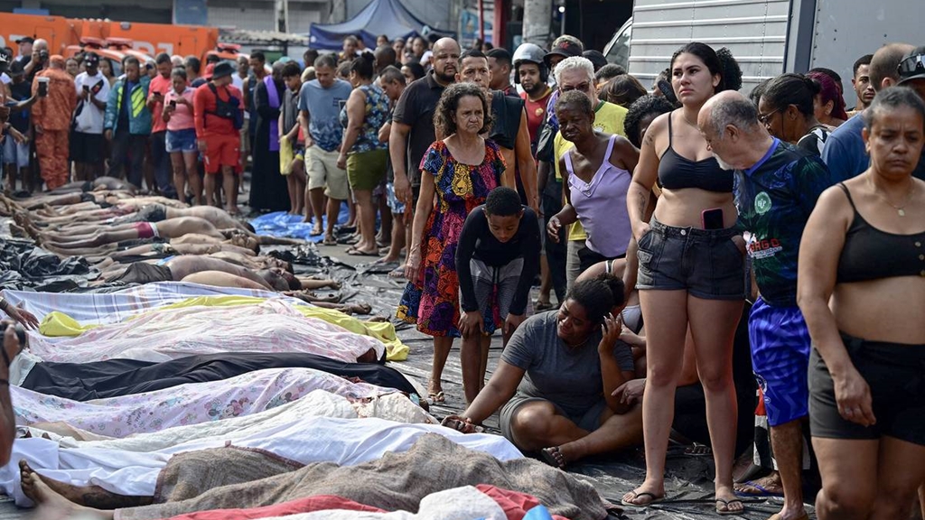 Operación policial más letal contra el narcotráfico en la historia de Río de Janeiro. Foto: AFP