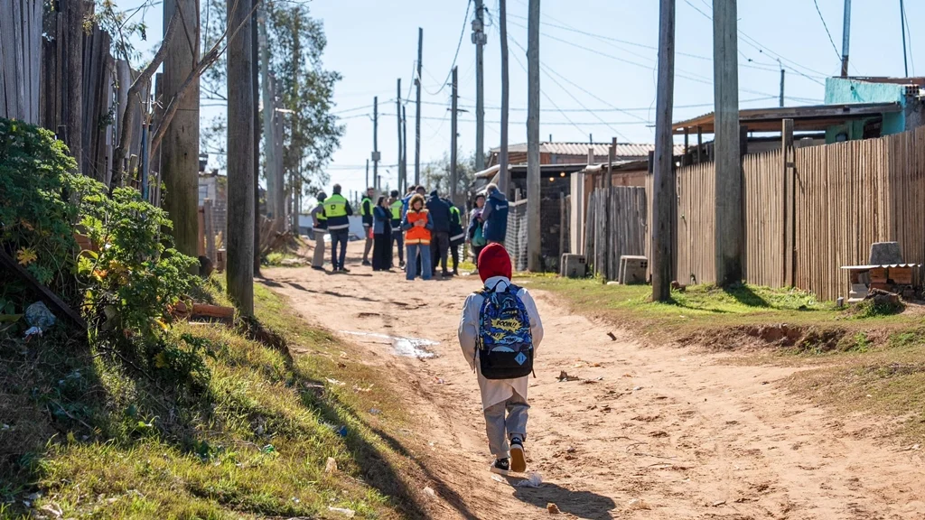 Programa Más Barrio inicia su intervención en el departamento de Rivera. Foto: Presidencia